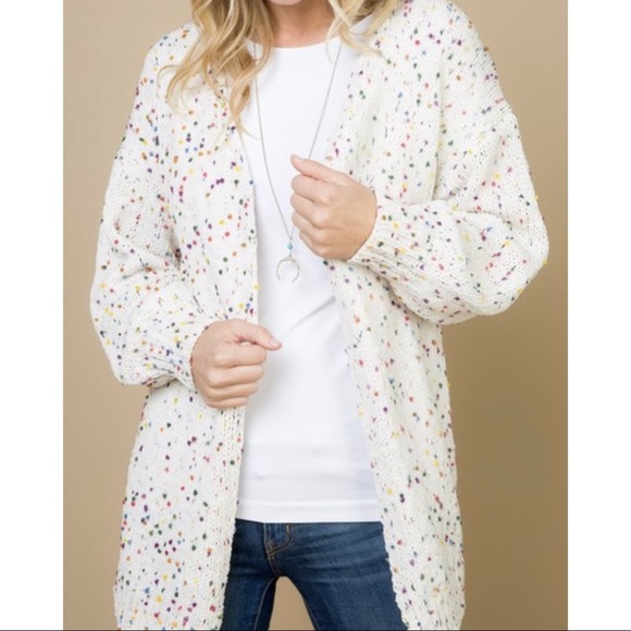 Confetti cardigan sweater Clearance